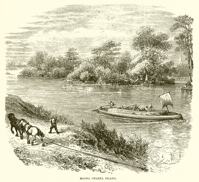 Magna Carta Island by English School