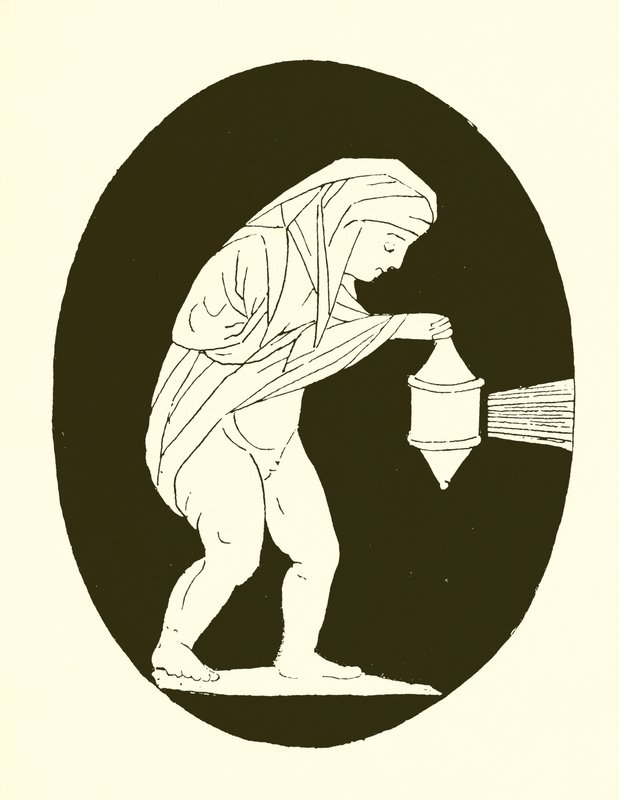 Man with Light by English School