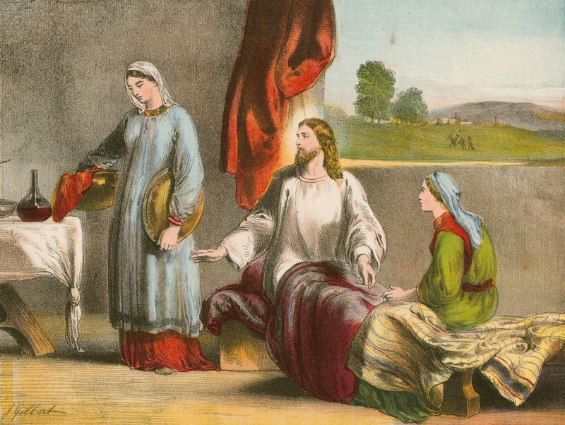 Martha and Mary by English School