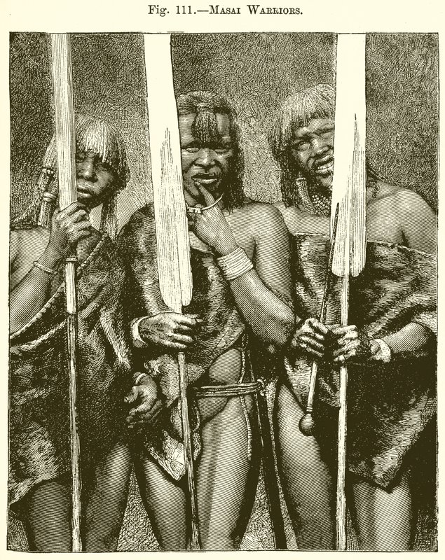 Masai Warriors by English School
