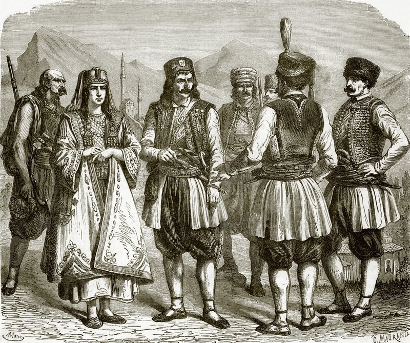 Montenegrins by English School