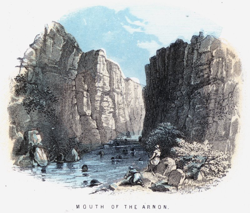 Mouth of the Arnon by English School