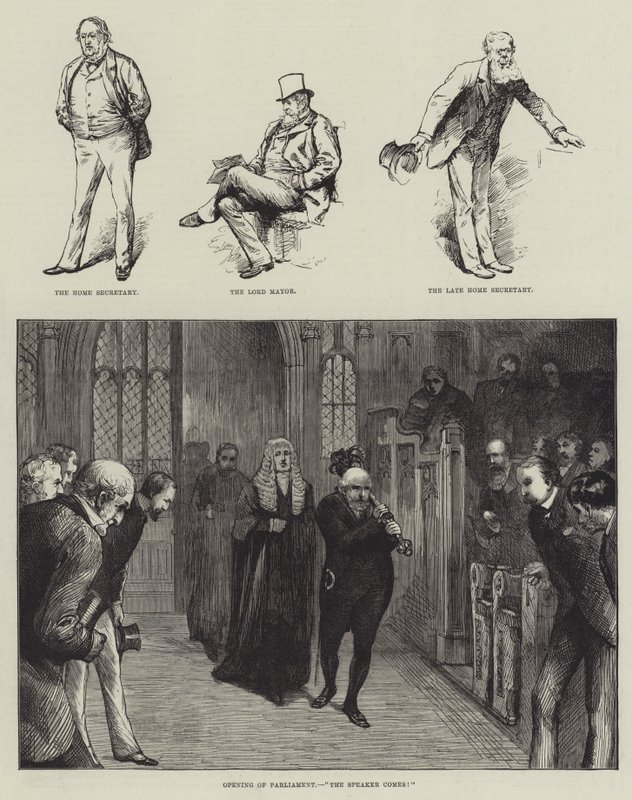 Opening of Parliament, "The Speaker comes!" by English School