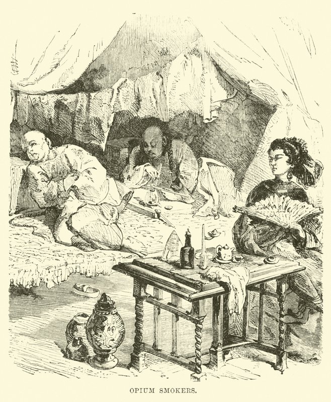Opium Smokers by English School