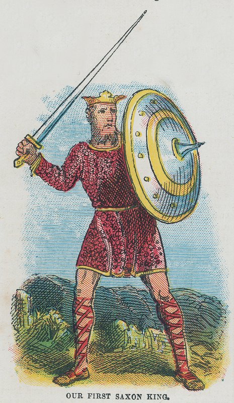 Our First Saxon King by English School