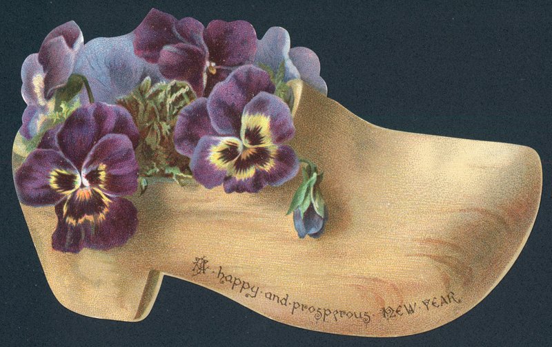 Pansies in Clog by English School