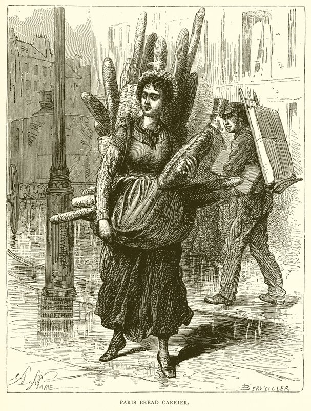 Paris Bread Carrier by English School