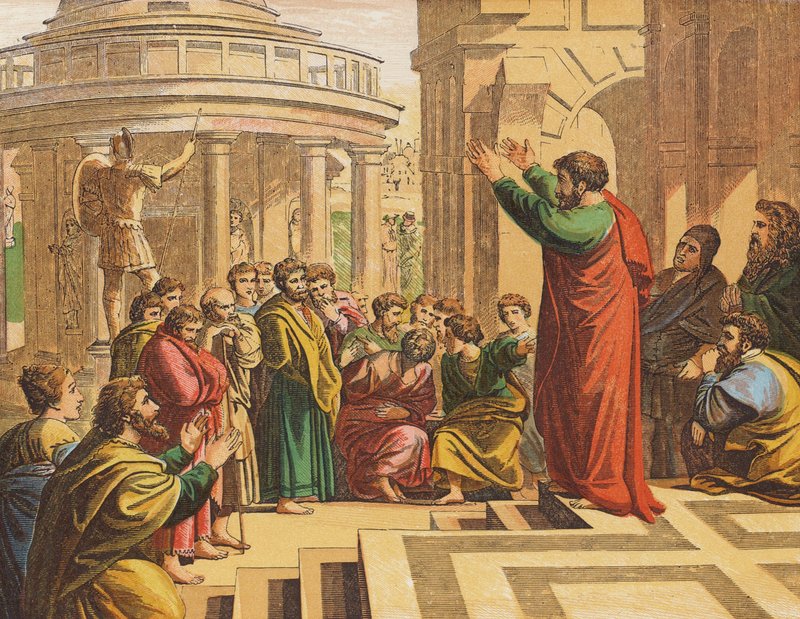 Paul Preaching at Athens by English School