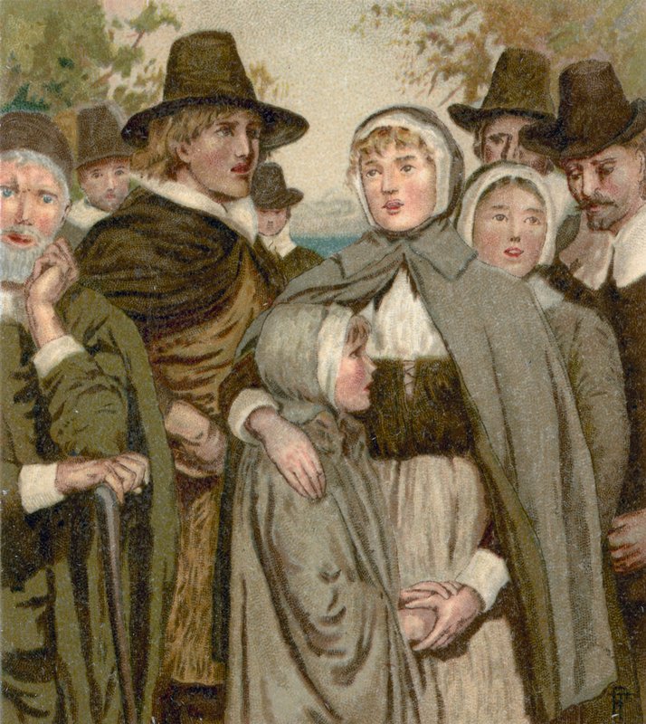 Pilgrim Fathers by English School