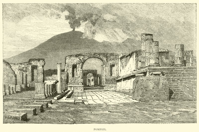 Pompeii by English School