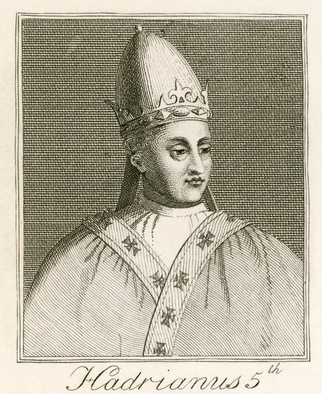 Pope Hadrian V by English School