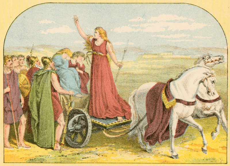 Queen Boadicea by English School