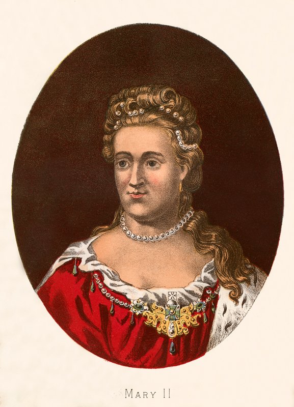 Queen Mary II by English School