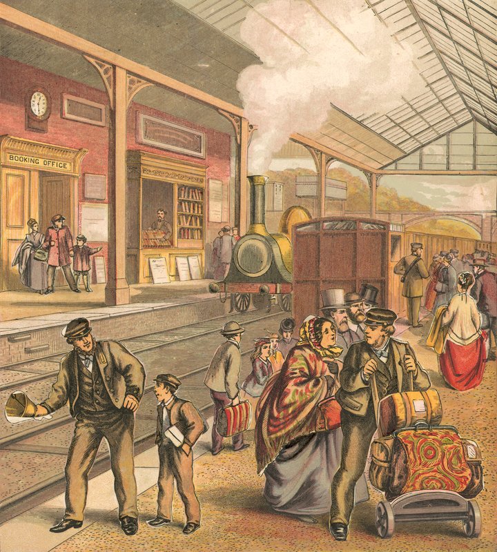 Railway station by English School