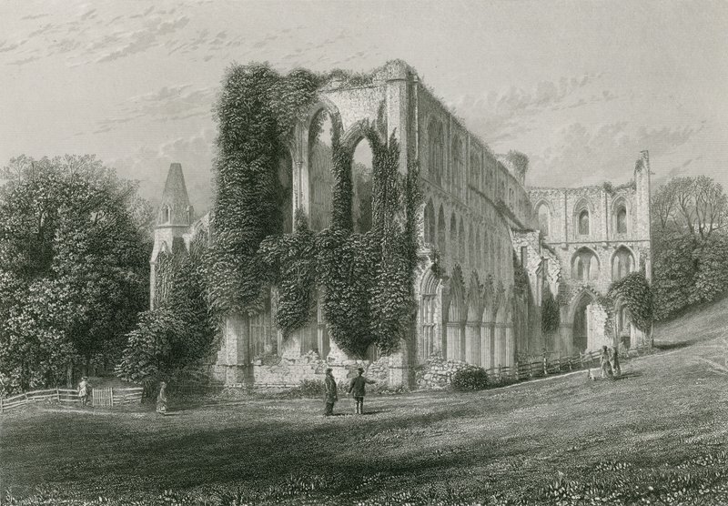 Rivaulx Abbey by English School