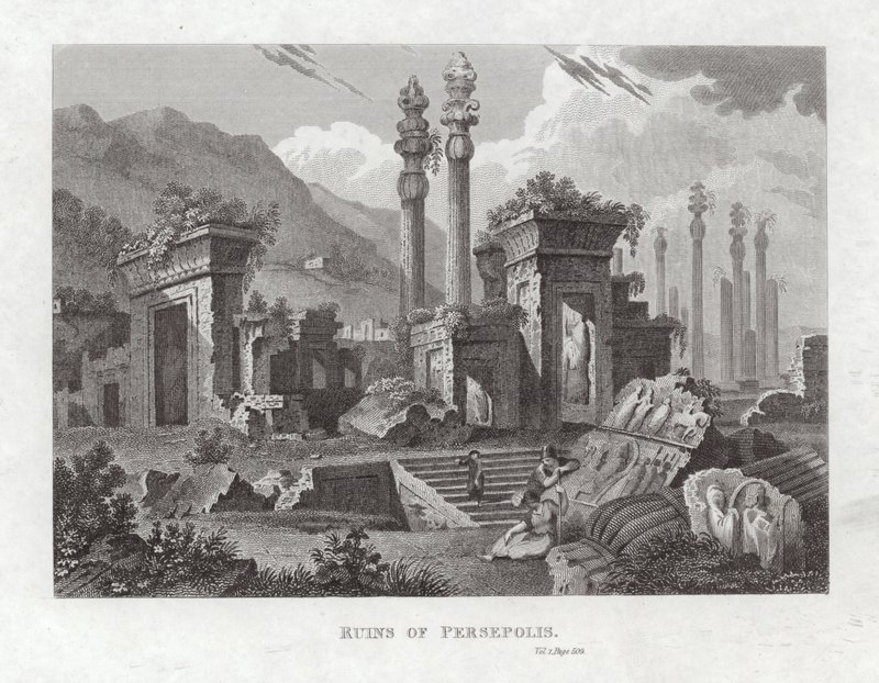 Ruins of Persepolis by English School