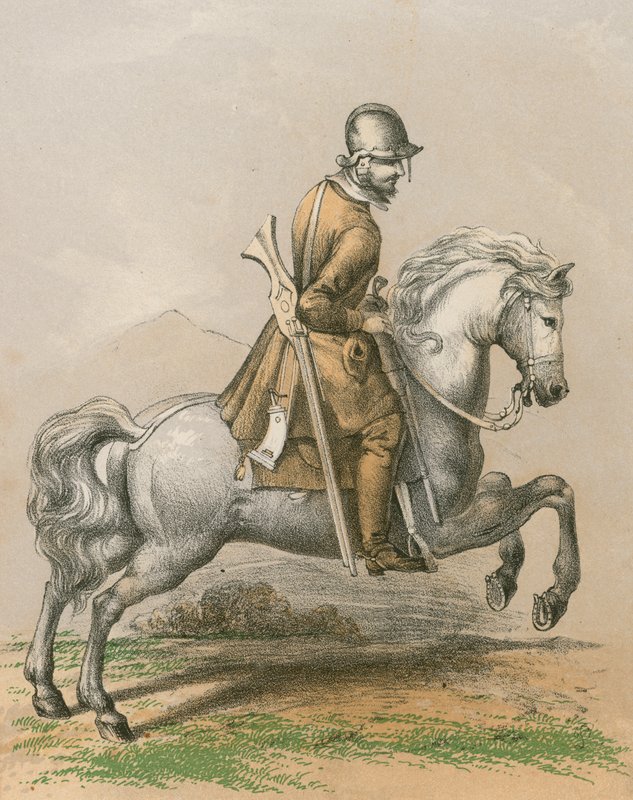 Scotch dragoon, 1680 by English School