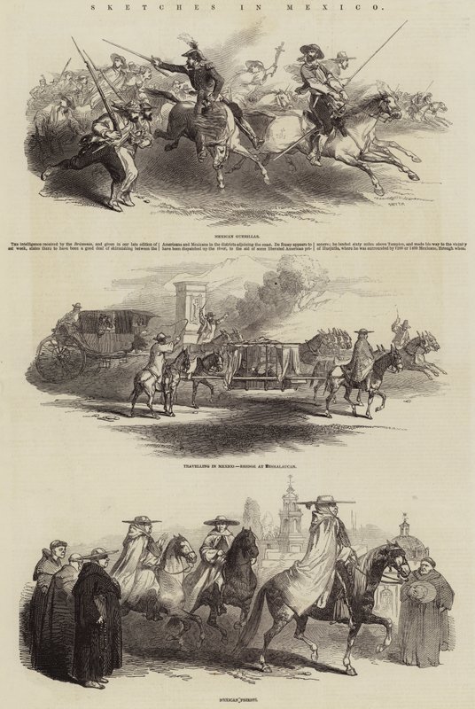 Sketches in Mexico by English School