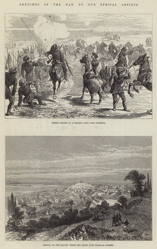 Sketches of the War by English School