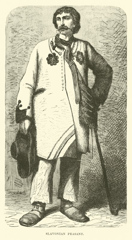 Slavonian peasant by English School