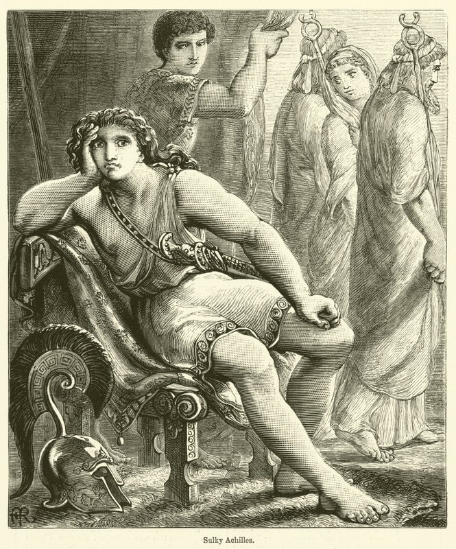 Sulky Achilles by English School