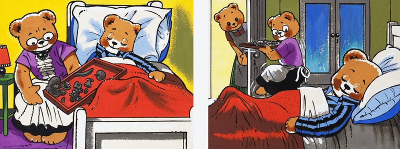 Teddy Asleep by English School