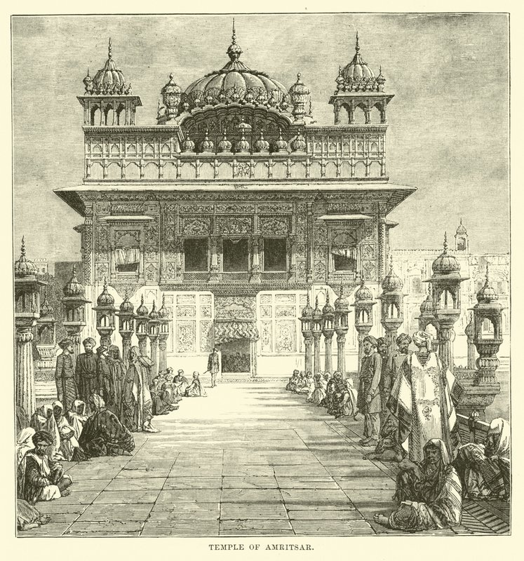 Temple of Amritsar by English School