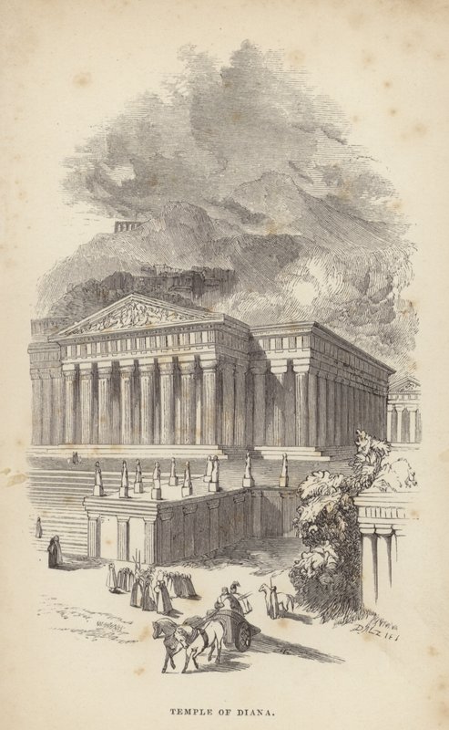 Temple of Artemis by English School