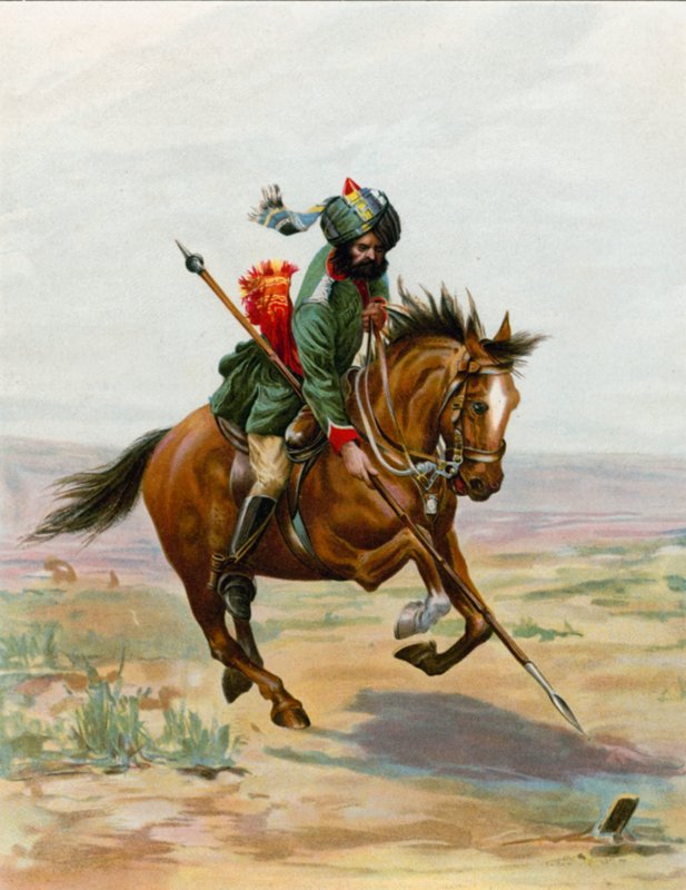 Tent Pegging by English School
