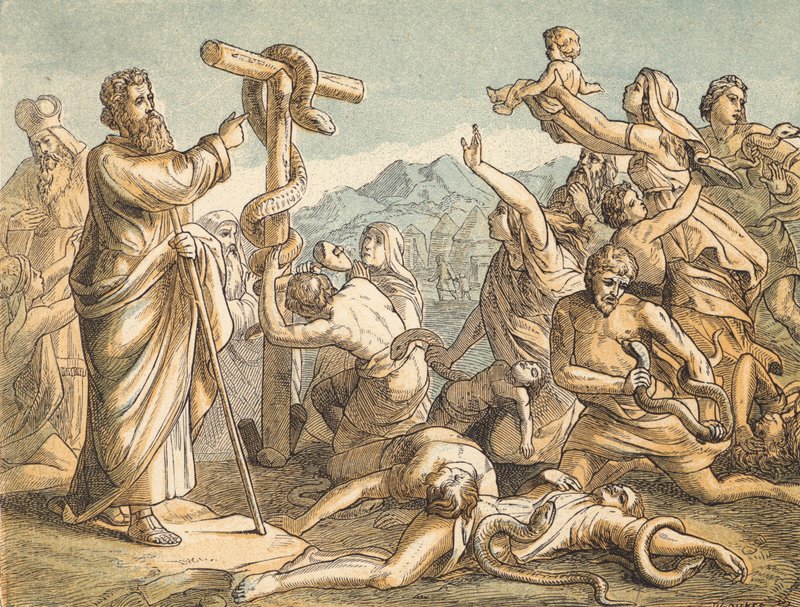 The Brazen Serpent by English School
