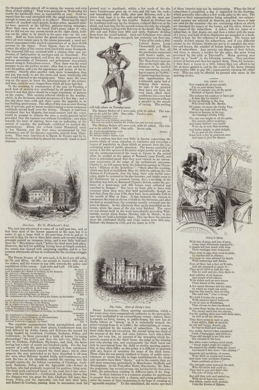 The Derby at Epsom by English School
