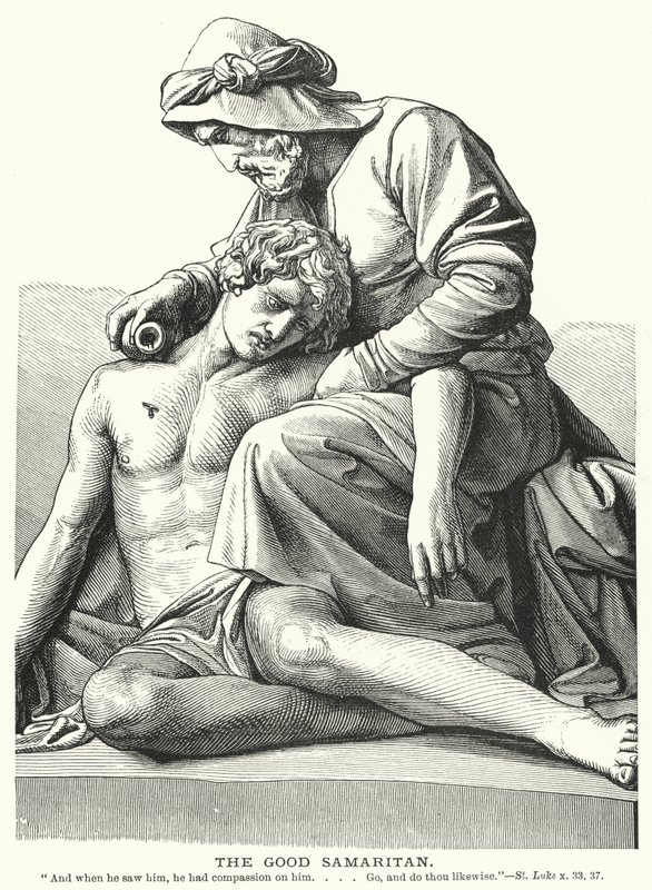 The Good Samaritan by English School