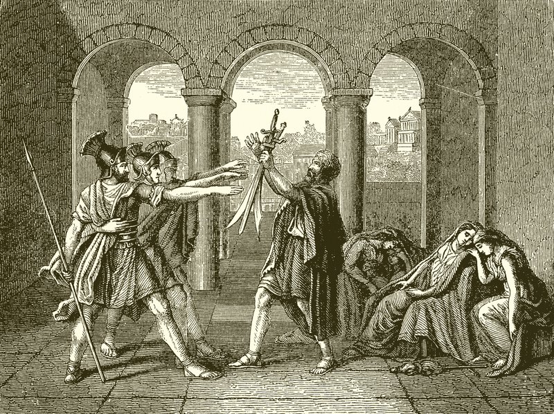 The Horatii by English School