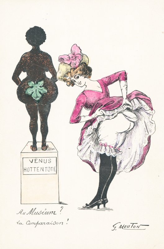 The Hottentot Venus by English School