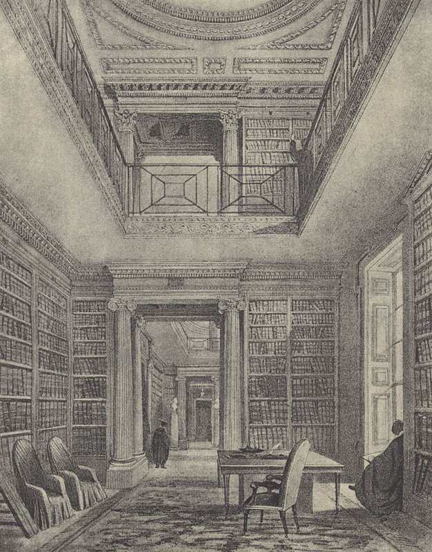 The Library, 1844 by English School