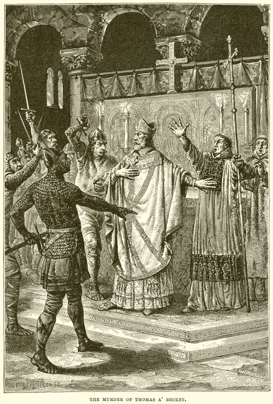 The Murder of Thomas A Becket by English School