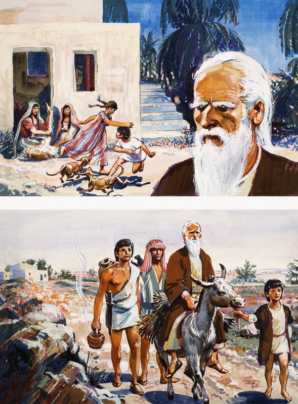 The Story of Abraham by English School