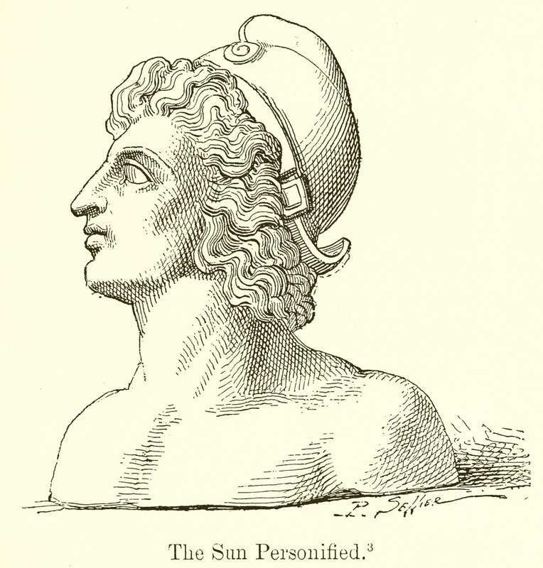 The Sun Personified by English School