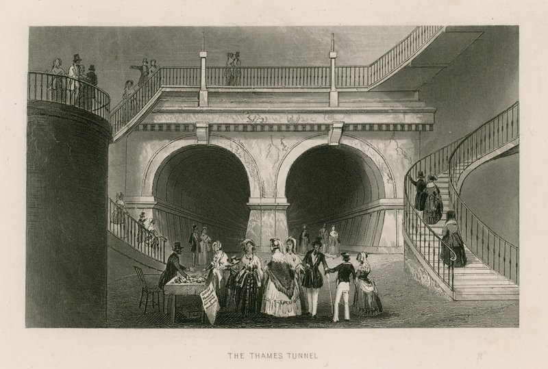 The Thames Tunnel by English School