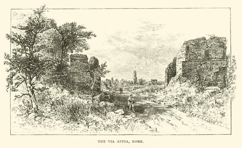 The Via Appia, Rome by English School