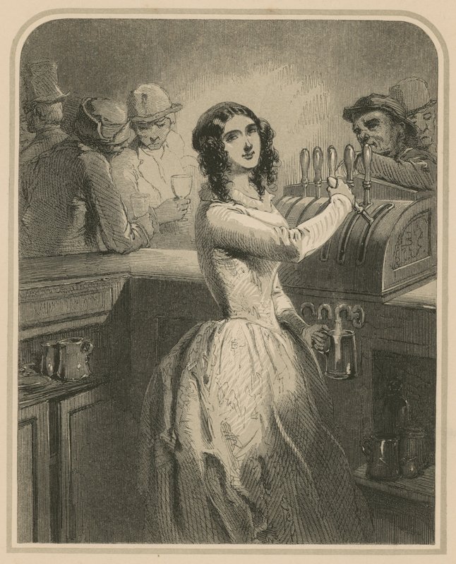 The barmaid by English School