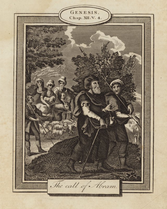 The call of Abraham by English School