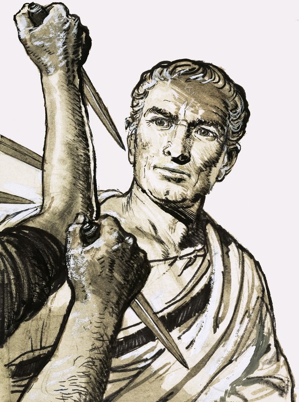 The Death of Caesar by English School