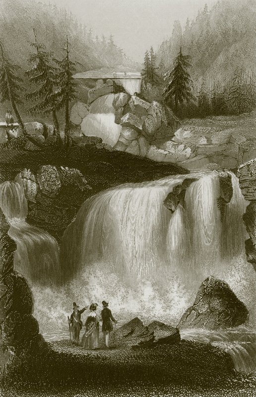 The falls of Tryberg by English School