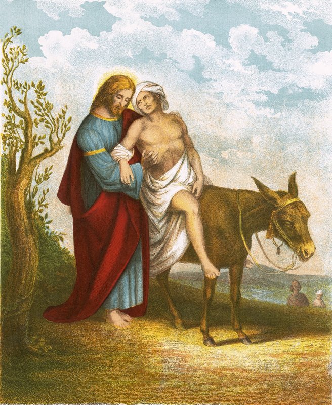 The Good Samaritan by English School