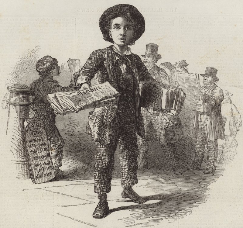 The Newsboy by English School