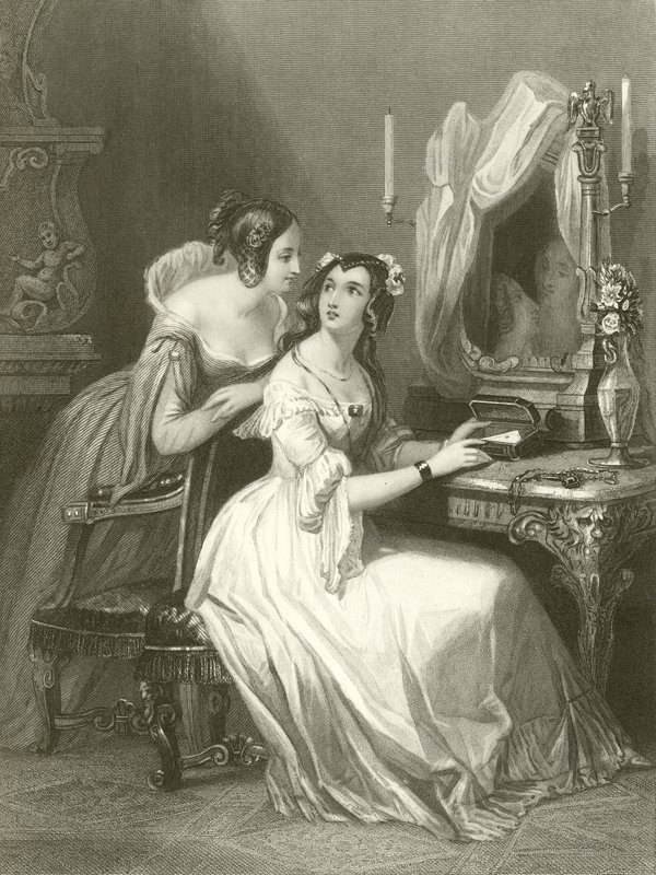The Orphan Sisters by English School