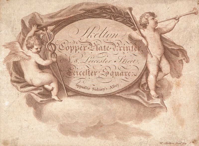 Trade Card, Skelton by English School