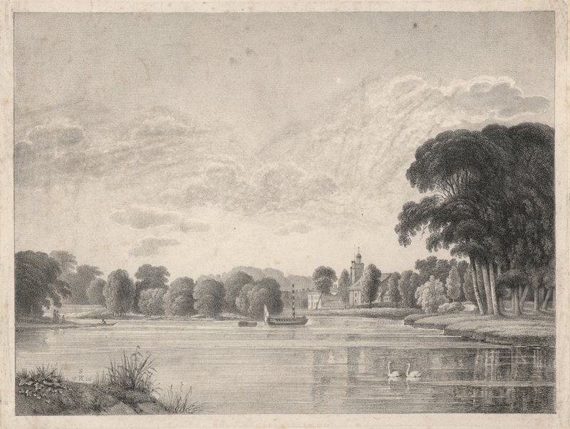 Unidentified lake by English School