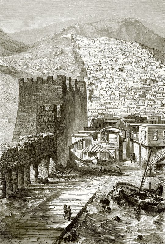 View of Derbend by English School
